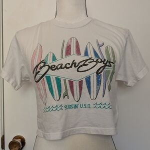 Beach Boys crop top Let Luv for anthropology